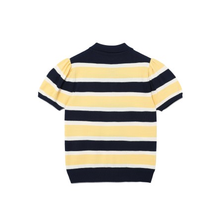 PETIT PUFF STRIPED COLLAR KNIT_YELLOW sur le site 