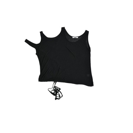 LAYERED SLEEVELESS TOP_BLACK de l' environnement