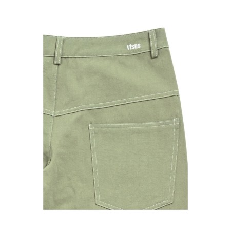 STITCH LOWRISE COTTON PANTS_FROSTY GREEN prix