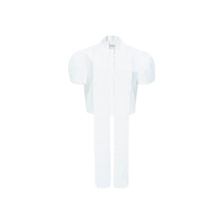 FRILL TIE BLOUSE_WHITE ouvre sa boutique