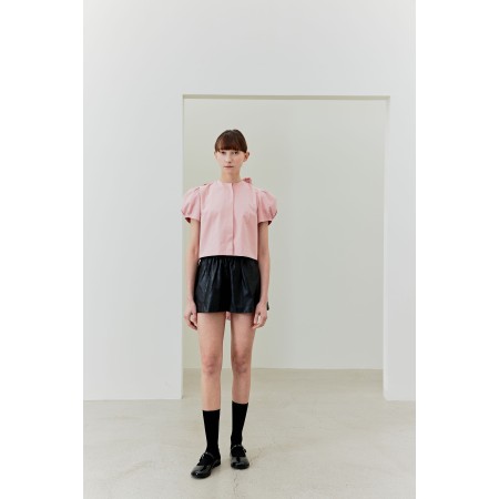 FRILL TIE BLOUSE_PINK l'achat 