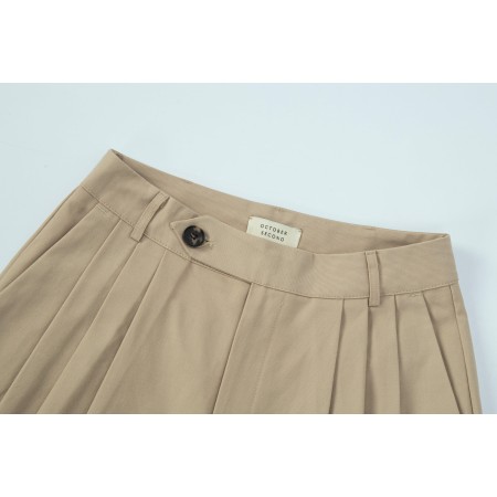 COTTON PINTUCK PANTS_BEIGE pour bénéficier 