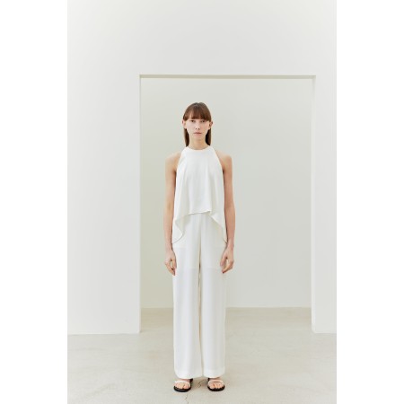 HALTER NECK JUMPSUIT_IVORY prix pour 