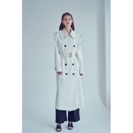 MAXI TRENCH COAT_IVORY suggérées chez