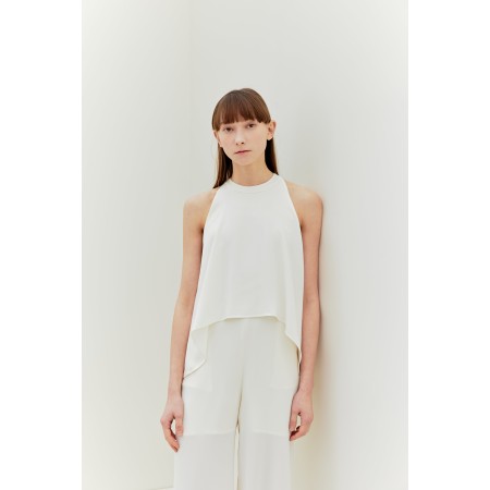 HALTER NECK JUMPSUIT_IVORY prix pour 