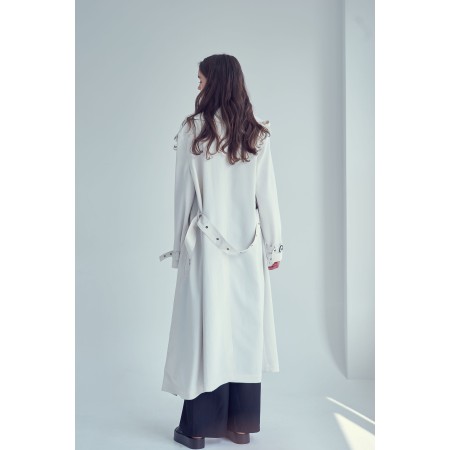 MAXI TRENCH COAT_IVORY suggérées chez