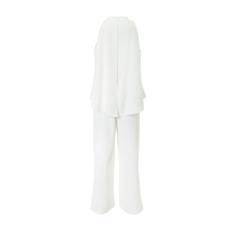 HALTER NECK JUMPSUIT_IVORY prix pour 