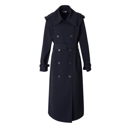 MAXI TRENCH COAT_BLACK en linge