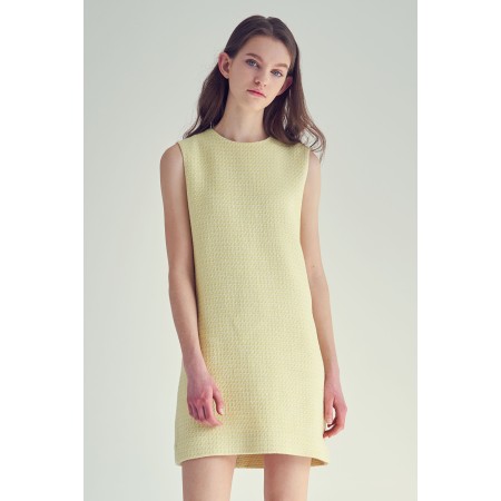 TWEED MINI DRESS_YELLOW la colonne vertébrale