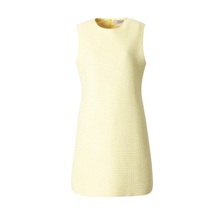 TWEED MINI DRESS_YELLOW la colonne vertébrale