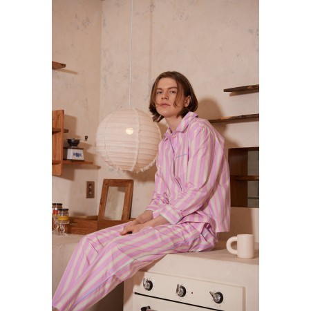 PASTEL STRIPE COTTON PAJAMA SET online