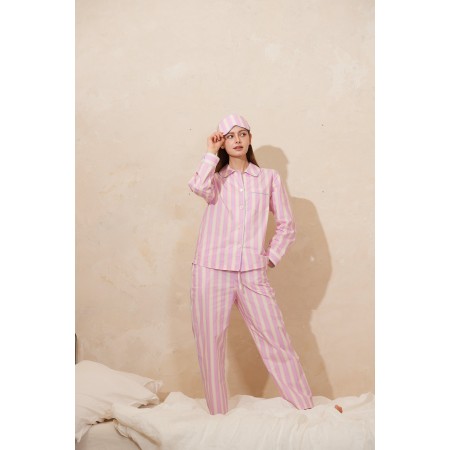 PASTEL STRIPE COTTON PAJAMA SET online