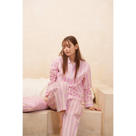 PASTEL STRIPE COTTON PAJAMA SET online