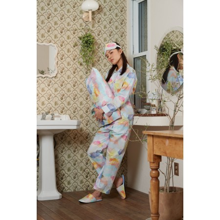 WATERCOLOUR SKY COTTON PAJAMA SET une grave pollution 