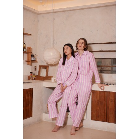 PASTEL STRIPE COTTON PAJAMA SET online