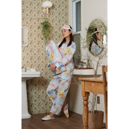 WATERCOLOUR SKY COTTON PAJAMA SET une grave pollution 