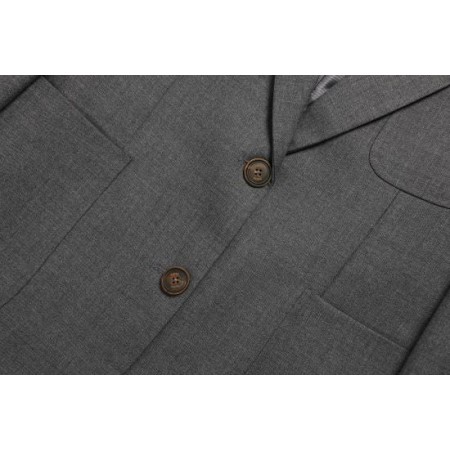 CLASSIC WOOL OUT POCKET JACKET_GREY hantent personnes