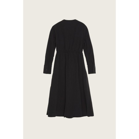 SHIRRING SHIRT DRESS_BLACK Venez découvrir notre 