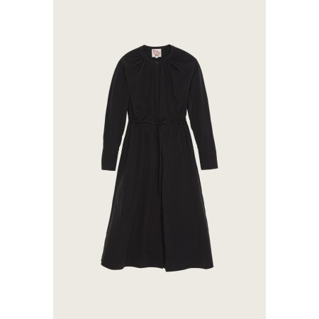 SHIRRING SHIRT DRESS_BLACK Venez découvrir notre 