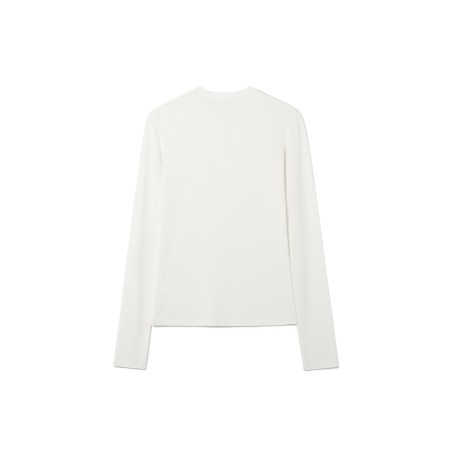 HENRY NECK LONG SLEEVE T-SHIRT_WHITE france