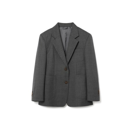 CLASSIC WOOL OUT POCKET JACKET_GREY hantent personnes