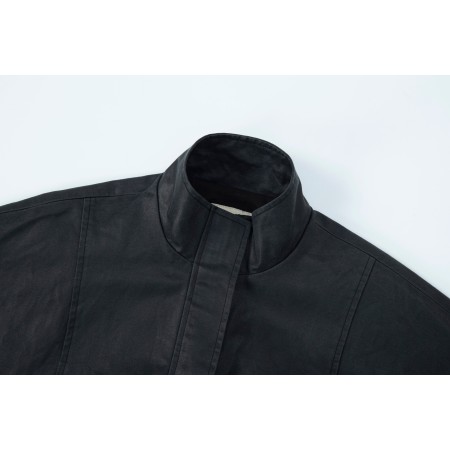 VINTAGE LEATHER BLOUSON_BLACK vente chaude votre 