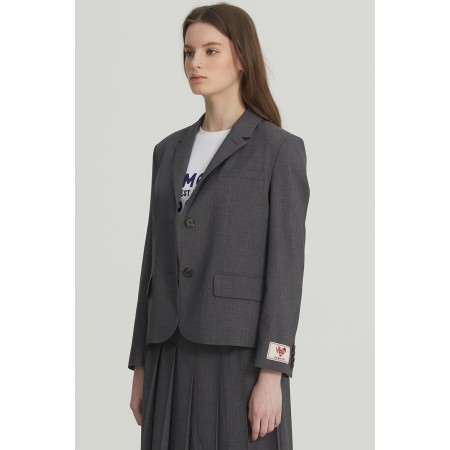 TAILORED SUIT JACKET_GREY ou a consommer sur place