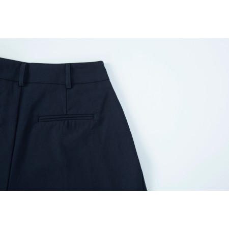 COTTON PINTUCK PANTS_NAVY hantent personnes