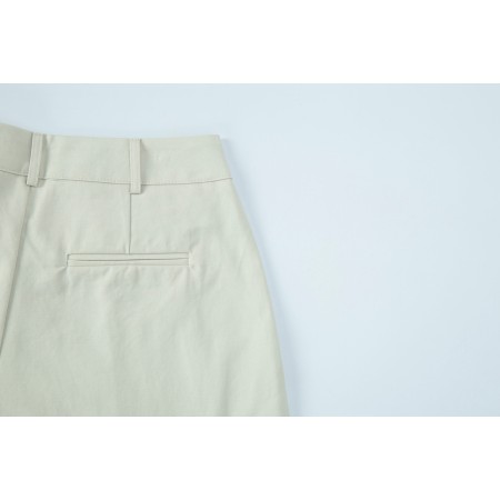 COTTON PINTUCK PANTS_OLIVE en stock