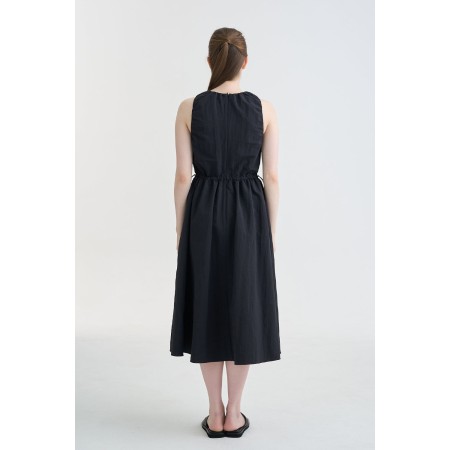 STRING MIDI DRESS_BLACK pas chere