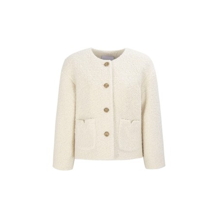 BOUCLE TWEED JACKET_IVORY outlet