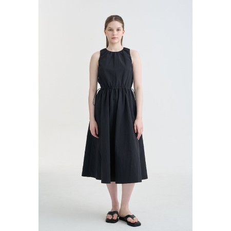 STRING MIDI DRESS_BLACK pas chere