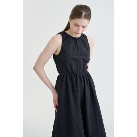 STRING MIDI DRESS_BLACK pas chere