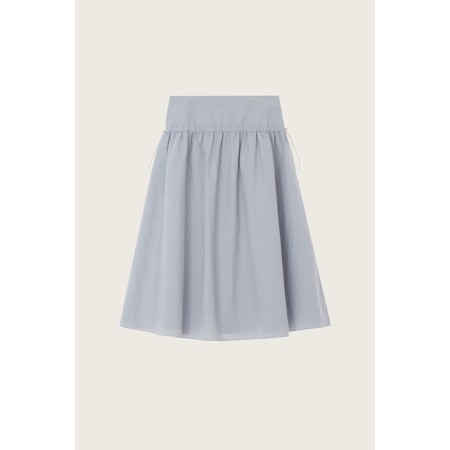 STRING MIDI YOKE SKIRT_GREY rembourrage situé sous