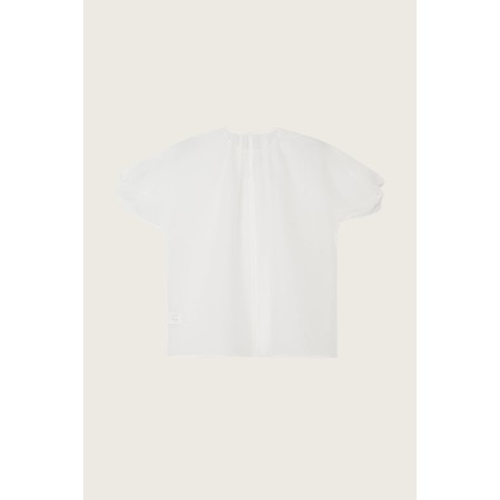 LAYERED SHEER TOP_WHITE de pas cher