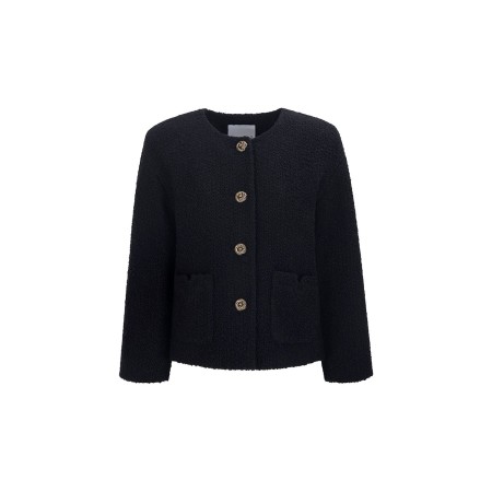 BOUCLE TWEED JACKET_BLACK vente chaude votre 