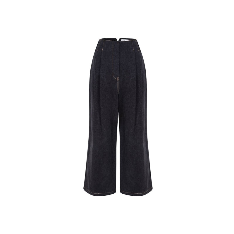 V DENIM PANTS_BLACK de technologie