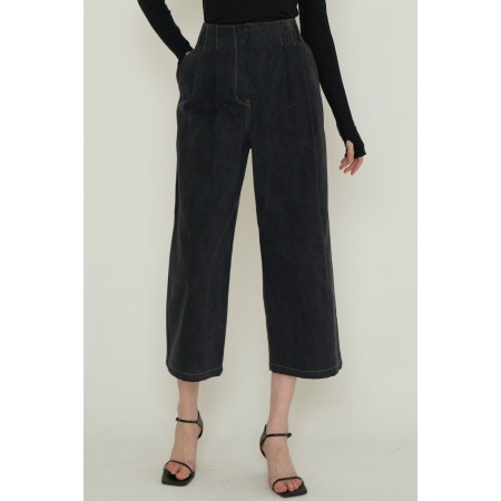 V DENIM PANTS_BLACK de technologie