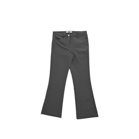 EYELET BOOTCUT PANTS_CHARCOAL pas cher