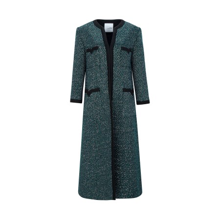 V TWEED COAT_GREEN des créatures d'habitude