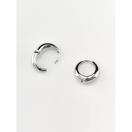 BASIC RING EARRINGS_SILVER plus qu'un jeu 