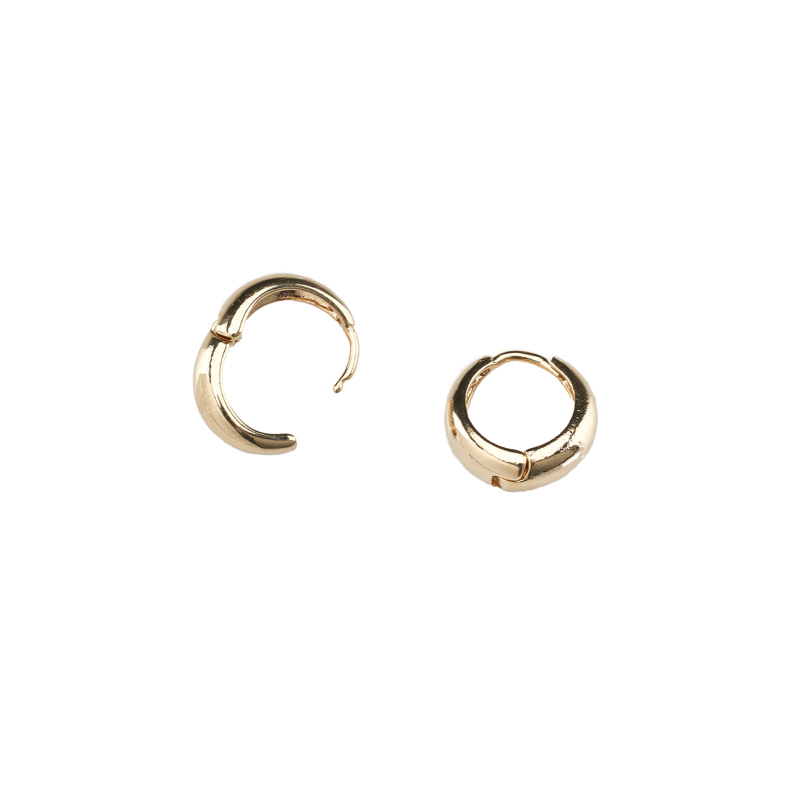 BASIC RING EARRINGS_GOLD en ligne des produits 