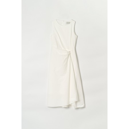 DRAPE DRESS_IVORY de pas cher