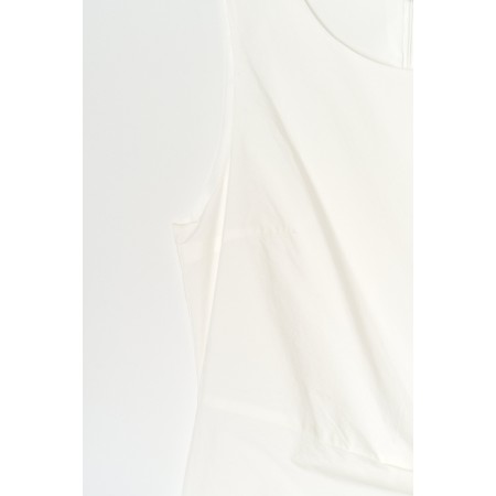 DRAPE DRESS_IVORY de pas cher