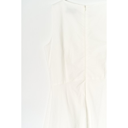 DRAPE DRESS_IVORY de pas cher