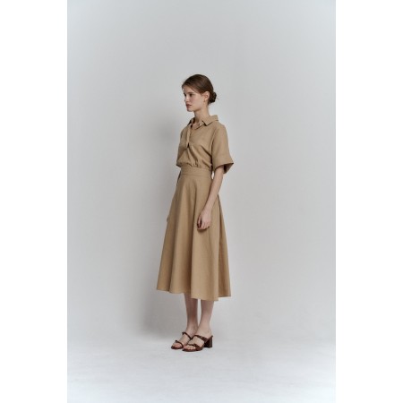 LINEN MARE DRESS_BEIGE d'Europe débarque