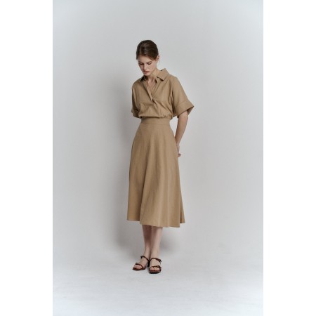 LINEN MARE DRESS_BEIGE d'Europe débarque