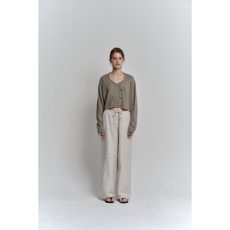 COZY PANTS_LIGHT BEIGE Pour