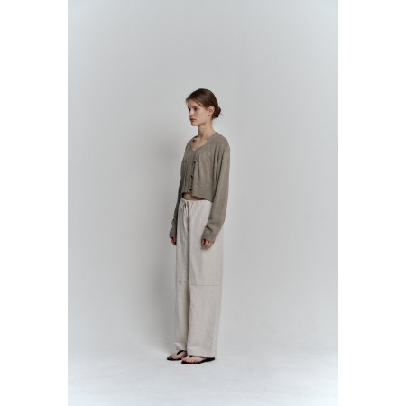 COZY PANTS_LIGHT BEIGE Pour