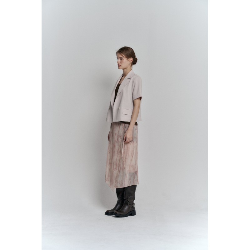 AVO GRADIENT WRAP SKIRT_ORANGE une grave pollution 